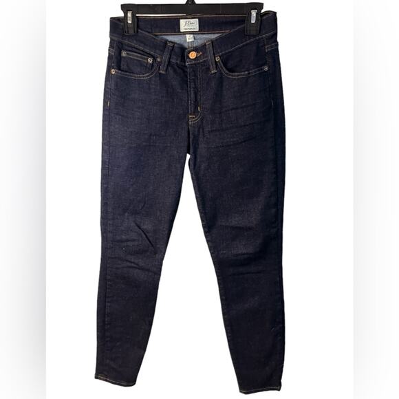 J Crew Women’s Toothpick Jeans Size 27 Ultra Dark Wash - Picture 1 of 10